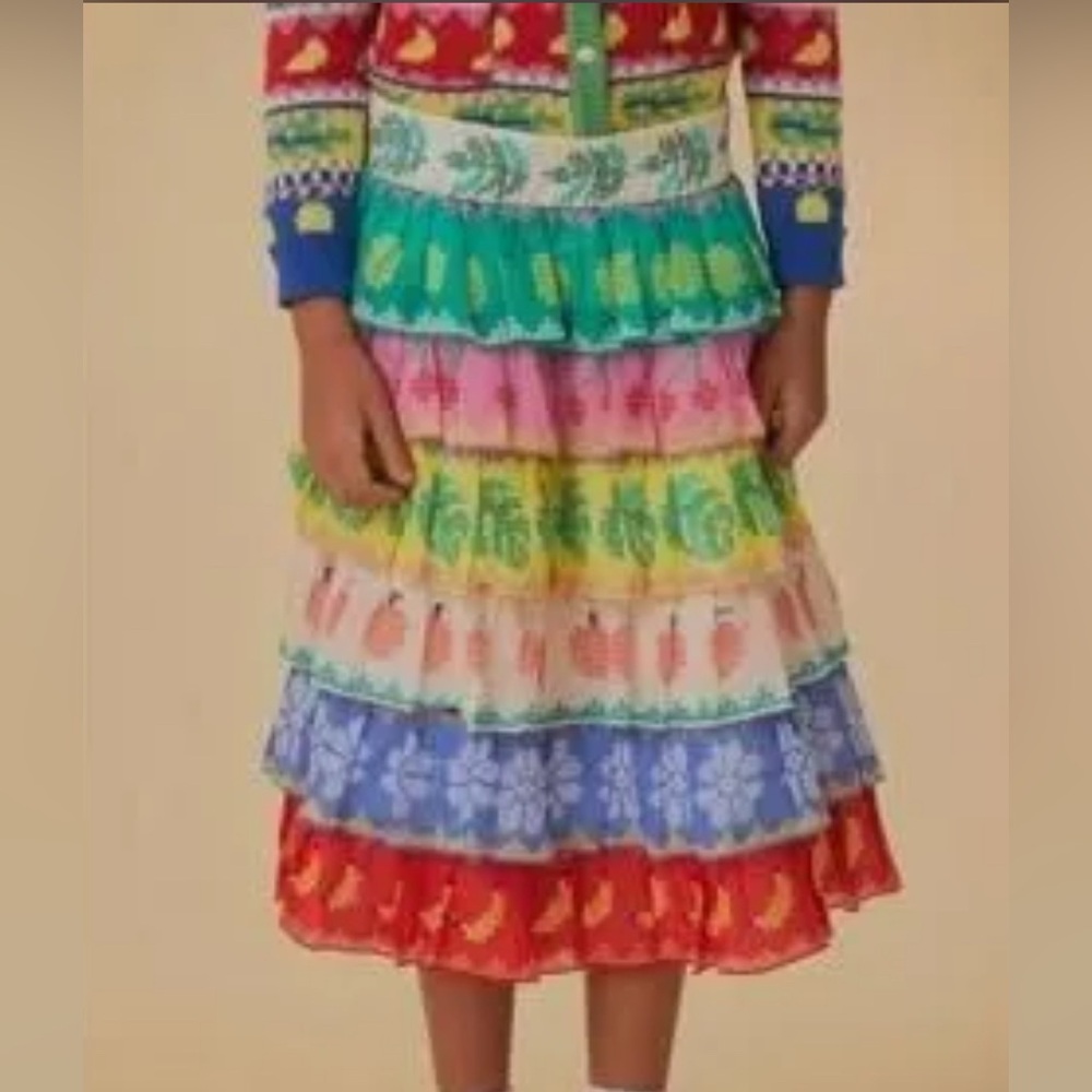 Colorful Tiered Skirt